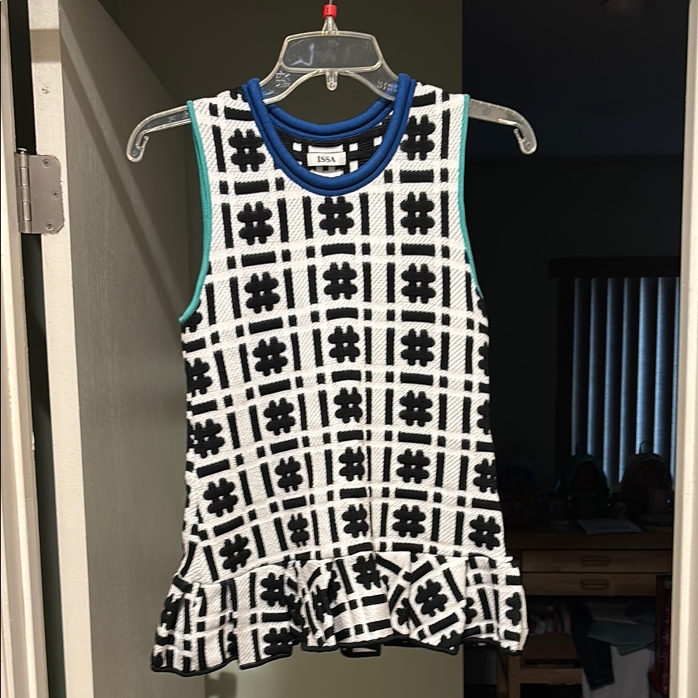 Vintage Issa of London Peplum Top EUC